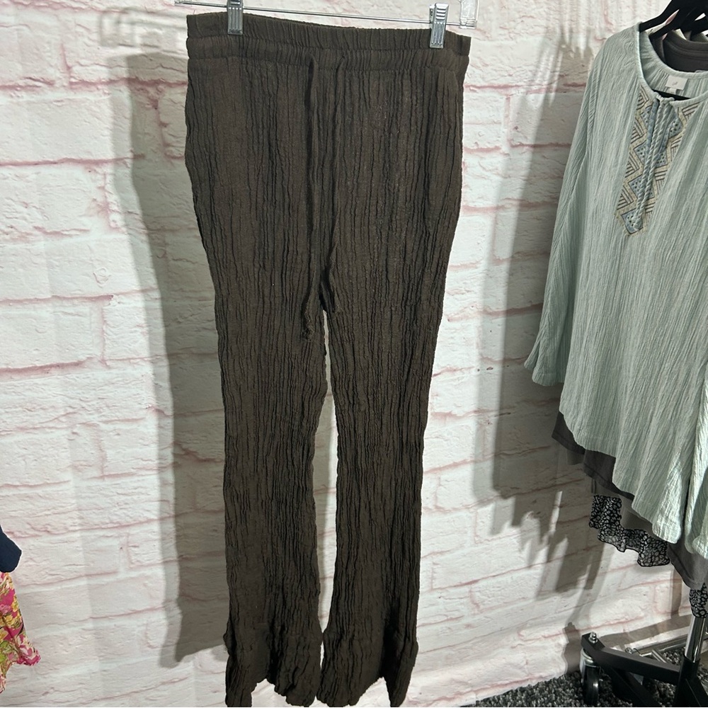 Zara Brown High Waisted Flare‎ Pants